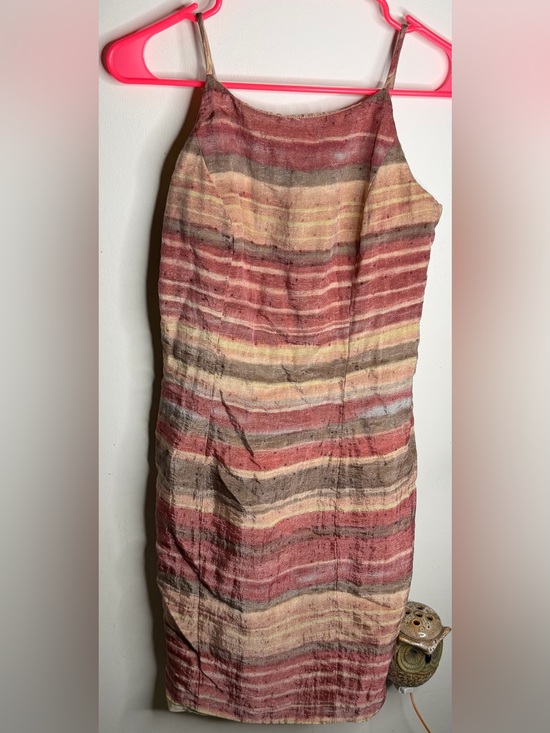 Isabel Ardee Dresses & Skirts - Striped Pink Beige Sheath Dress